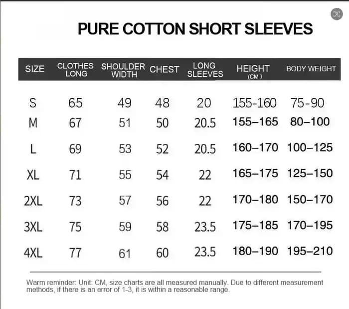 T-shirt simple d'été - 100% coton - Manches courtes - Haut