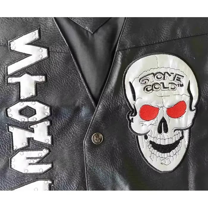 WWF Stone Cold Steve Austin 316 Smoking Skull Vest Attitude Era Nouveau Merchandise Vintage à Collec