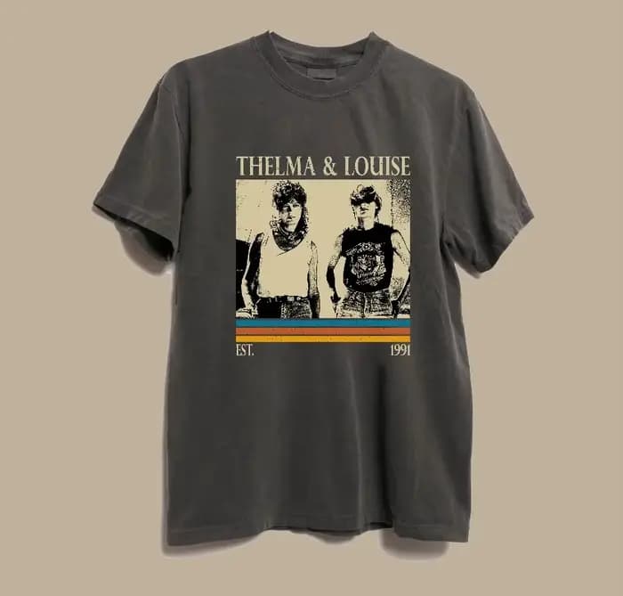 T-shirt du film Thelma & Louise, t-shirt d'été ample et respirant pour hommes et femmes