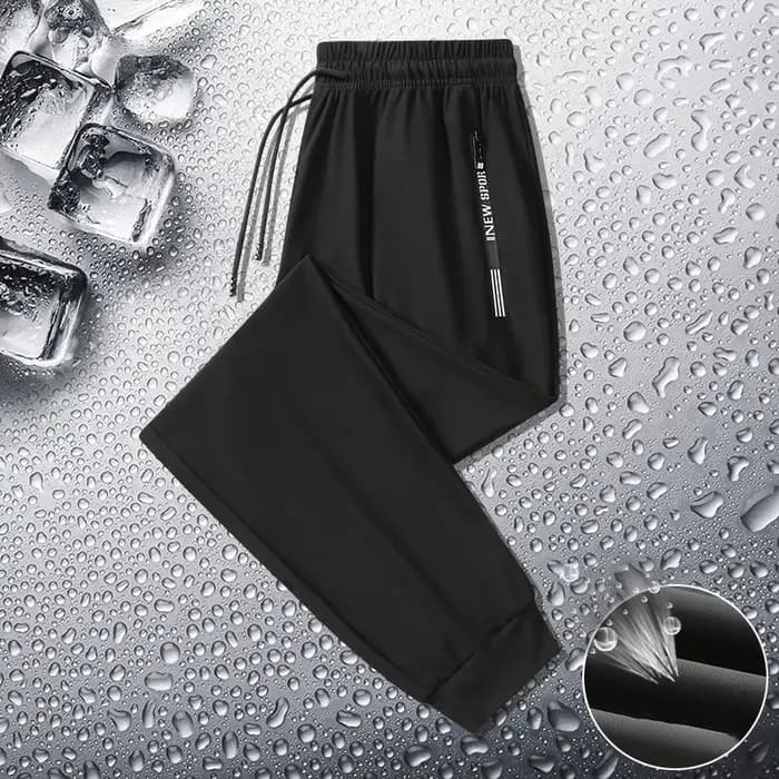 Été hommes décontracté haut de gamme glace soie pantalon sport pantalon à séchage rapide hommes pant