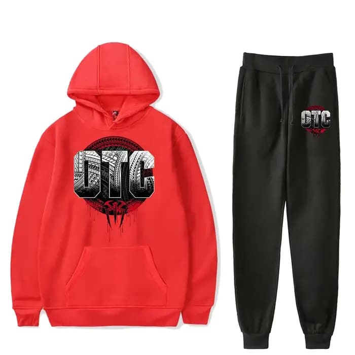 Roman Reigns OTC Vintage 90s PULLOVER HOODIE Merch Hoodies Set Hommes Femmes Ensemble deux pièces avec pantalon