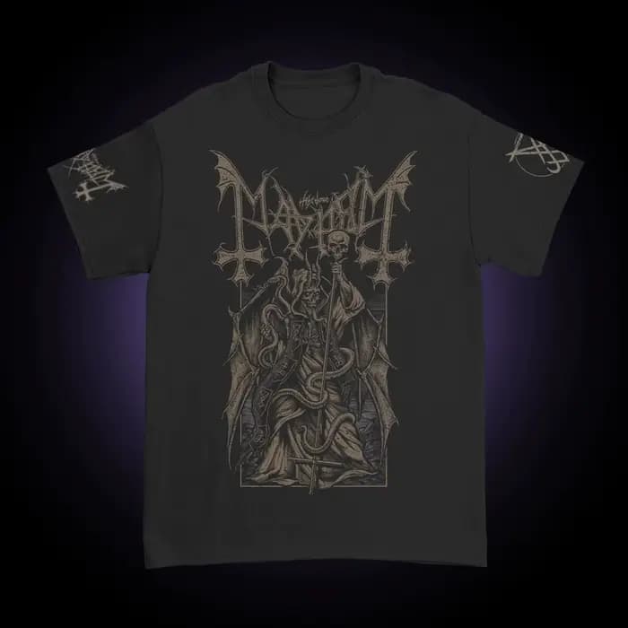Mayhem Black Metal Band T-shirt Homme Femme Décontracté Pur Coton
