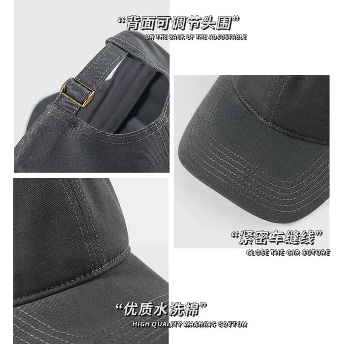 Casquette L 60-62cm pour hommes, grande taille, en coton doux, décontractée, style hip-hop, pour femmes, grande taille, casquette de baseball