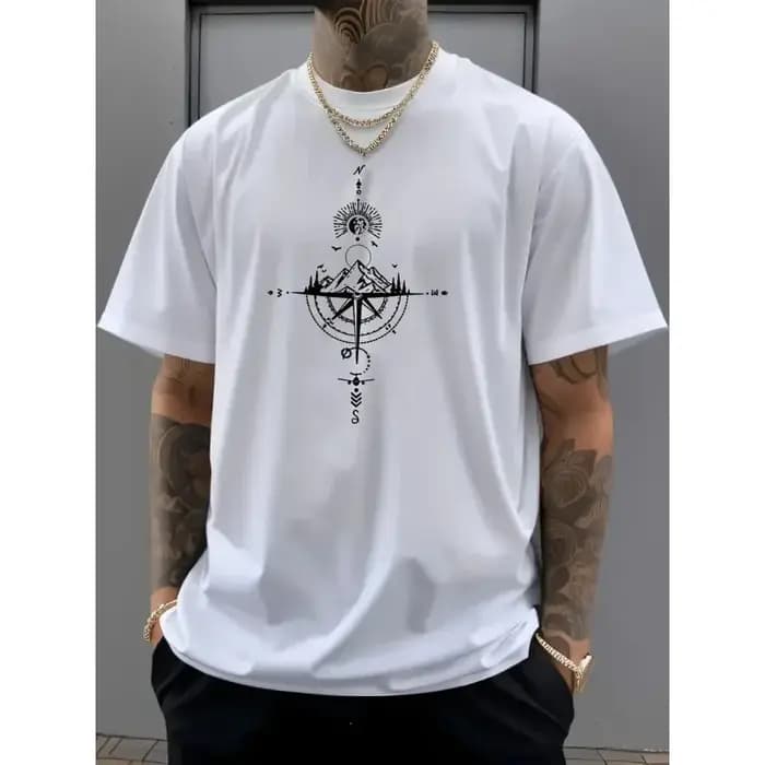 Hauts pour hommes nouveau Style lettre imprimer mode décontracté à manches courtes T-shirt Streetwear