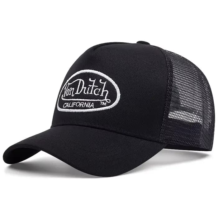 Casquette de baseball décontractée VON respirante avec broderie alphabet