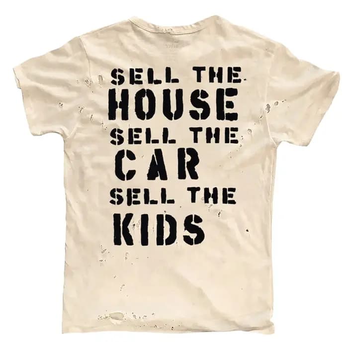 Lèvres graphique déchiré hommes T-shirt été mince