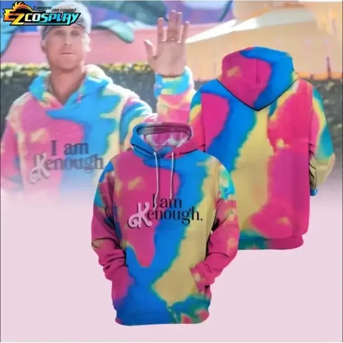 Je suis Kenough unisexe sweat à capuche vêtements de sport à capuche à manches longues femmes hommes film sweat mode