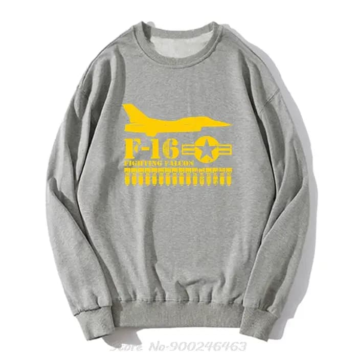 Hommes à capuche F 16 combat Falcon (en détresse) pull sweat femmes vêtements surdimensionnés