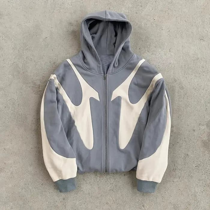 Sweat à Capuche Rétro Bleu pour Homme et Femme