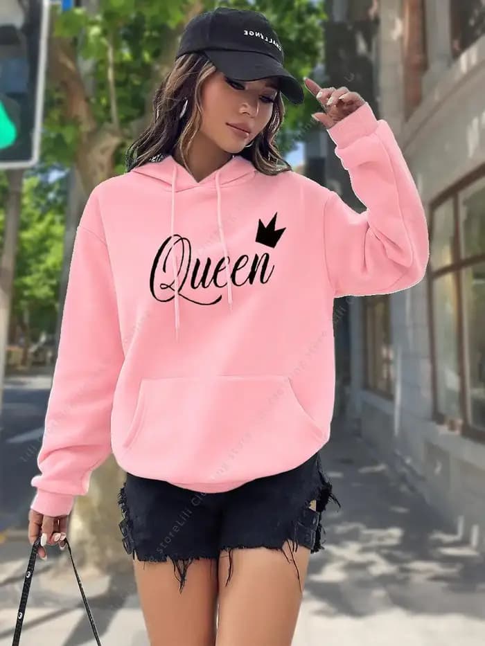Sweat-shirt à capuche pour femme Hauts de qualité supérieure Mode Esthétique Streetwear Vêtements Y2k Pulls