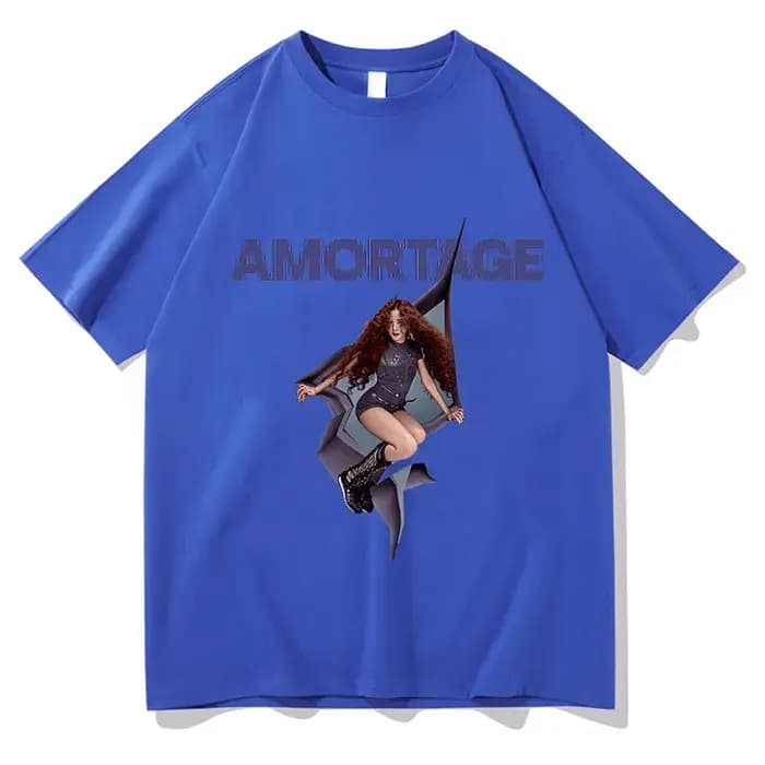 T-shirts JISOO Earthquake Unisexe Tour des Fans 2025 – T-shirt en Coton à Manches Courtes et Col Rond – Streetwear
