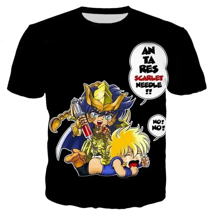 Saint Seiya T-shirt hommes mode T-shirts enfants Hip Hop hauts