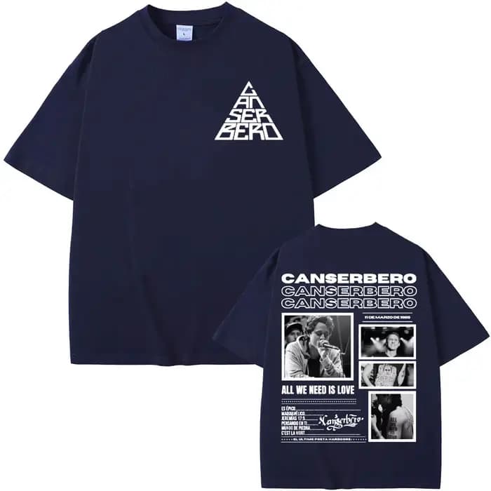 Canserbero tout ce dont nous avons besoin est amour Album 2025 Tour T-shirts hommes femmes Harajuku Vintage