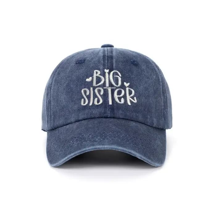 Casquettes de baseball ajustables en coton lavé style vintage pour frères et sœurs
