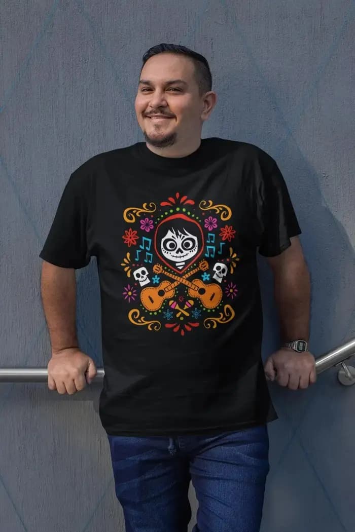 Haut d'ambiance Festive d'Halloween "Coco" Miguel Anime "Un Poco Loco" T-Shirt