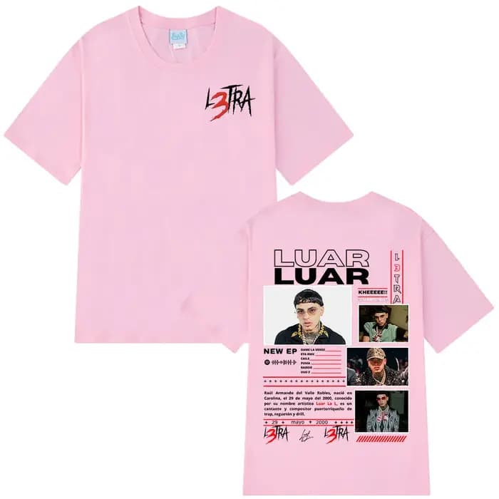 Rappeur Lune La L 2025 Album L3TRA T-shirts hommes femmes Hip Hop mode manches courtes