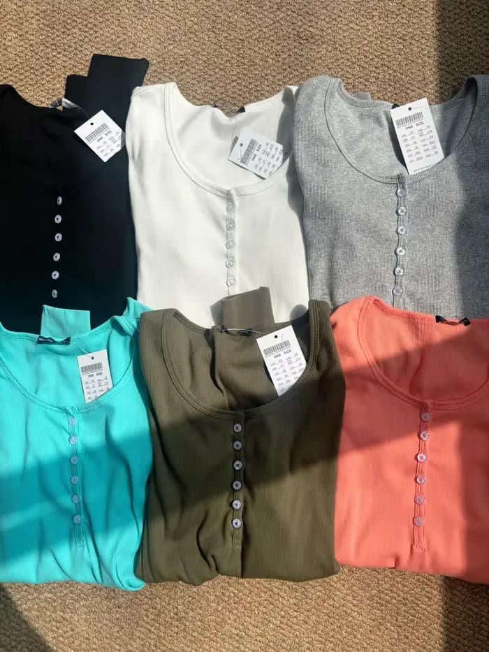 T-Shirt à Manches sulfet Col Rond pour Femme