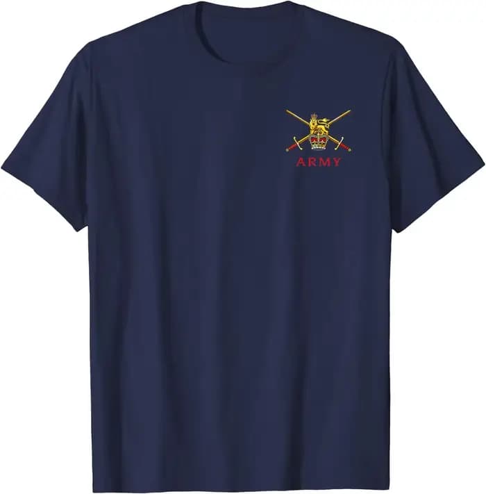 T-Shirt à manches courtes pour hommes, en coton, décontracté, à col rond, pour l'été, pour l'entraînement des anciens combattants de l'armée britannique