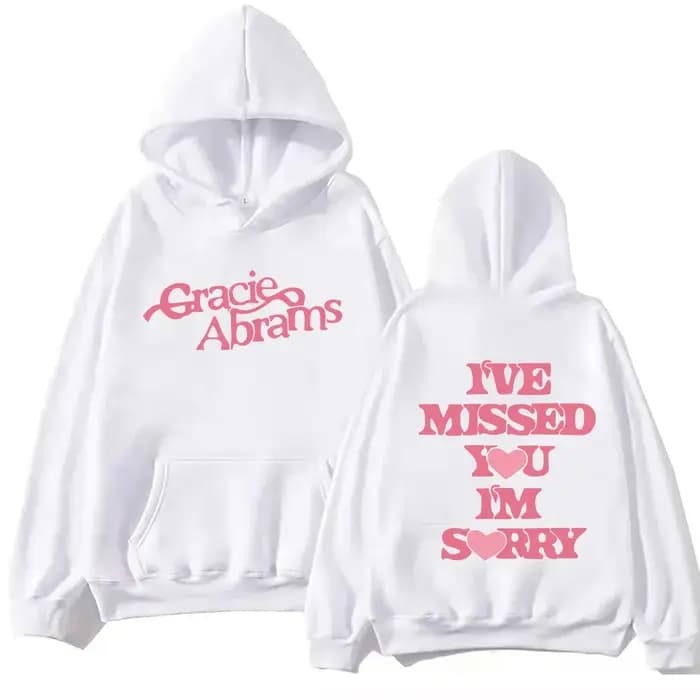 Gracie Converams-Sweat à capuche avec inscription I Miss You I'm Sorry