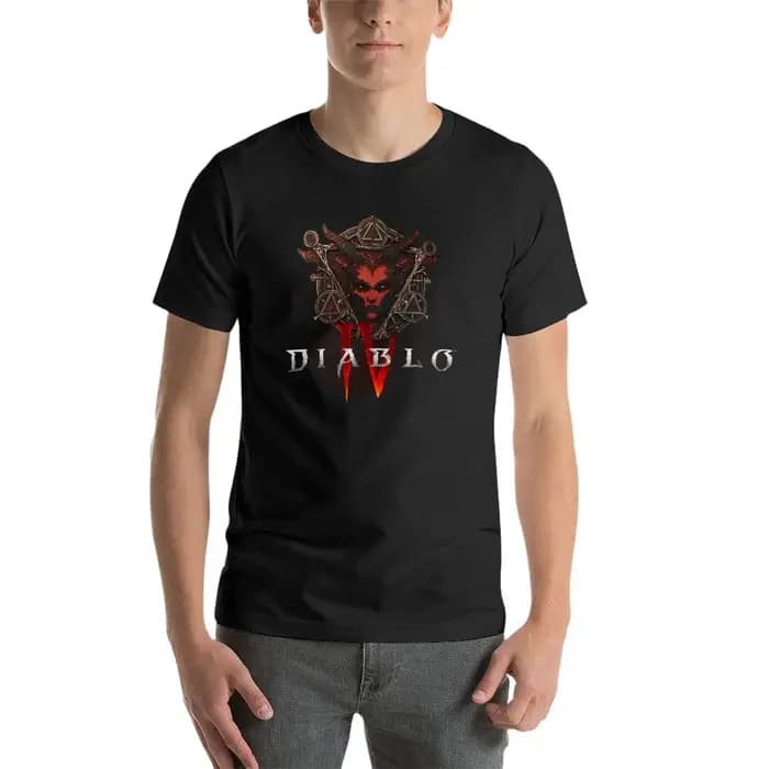 T-shirt Lillith Diablo 4 IV pour homme, vêtement pour garçon, nouveauté