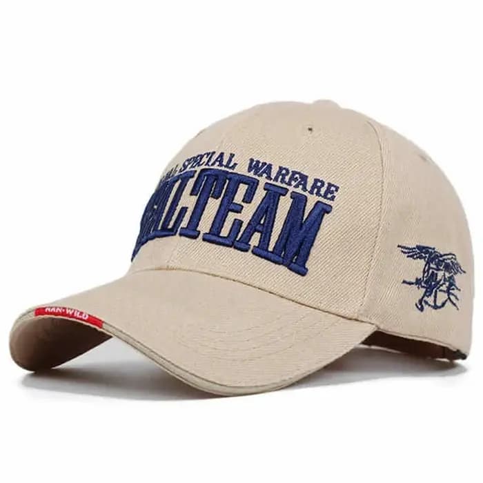 Casquette de baseball brodée avec les lettres SEALTEAM du Corps des Marines des États-Unis