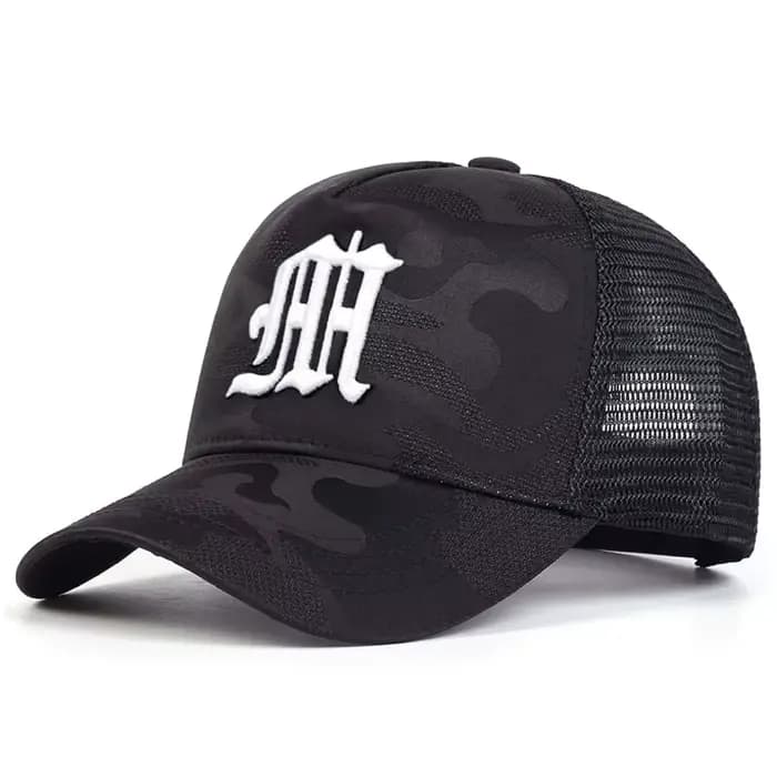 Casquettes en filet de baseball brodées CamSolomon, chapeaux décontractés réglables, chapeau de prot