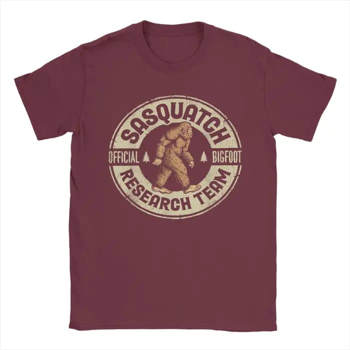 Streetwear t-shirt été Bigfoot équipe de recherche rétro Vintage Sasquatch t-shirts coton