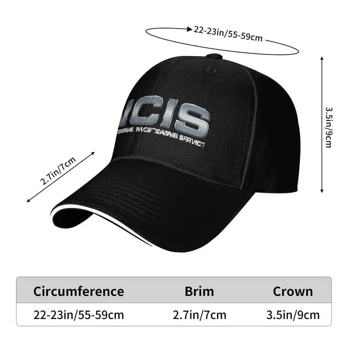 Casquette de baseball NCIS Naval Criminal Investigative Service, chapeau de camionneur décontracté d'été pour hommes et femmes, casquette de baseball pour la randonnée, la pêche et le soleil