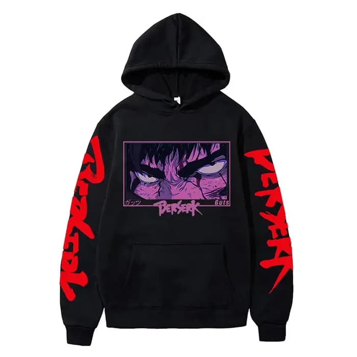 Anime Berserk sweats à capuche pour hommes japonais Harajuku mode nouveau sweat