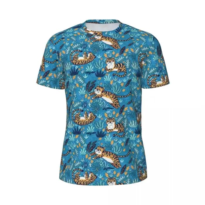 T-Shirt Design visage de tigre blanc et marron