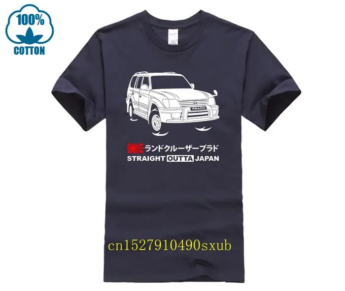T-shirt Land Cruiser Prado J95W '99-'02 décontracté col rond ample été