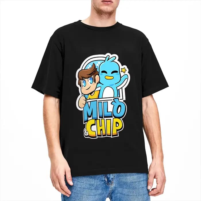 T-shirt Milo And Chip en pur coton pour hommes