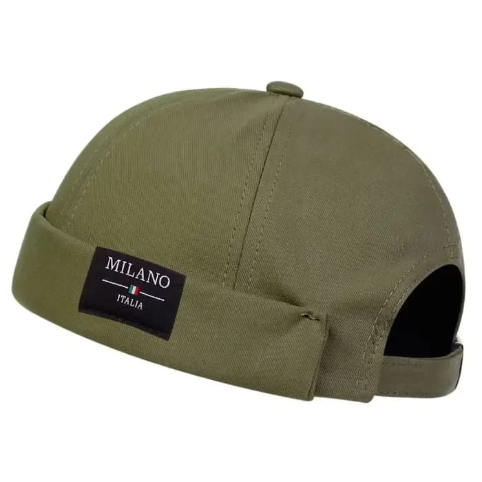 Casquettes pour hommes MILANO ITALIA avec étiquette cousue