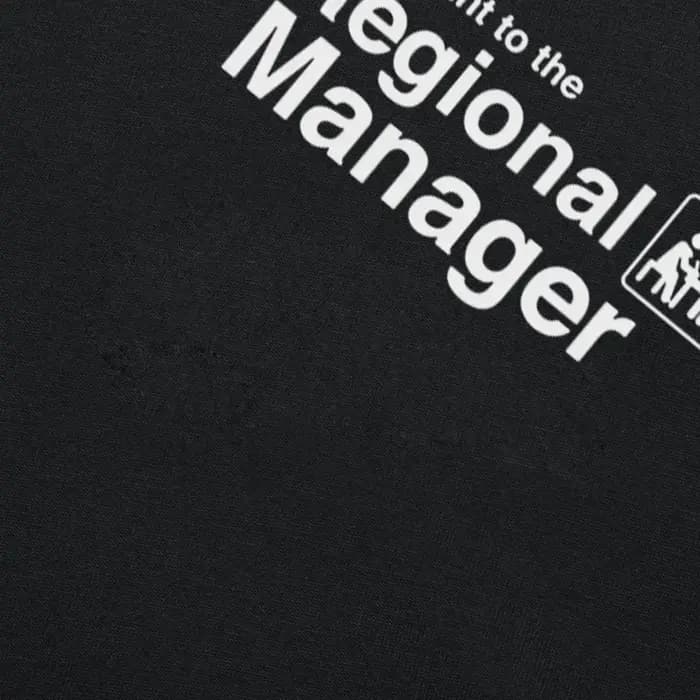 Assistant drôle au gestionnaire régional bureau t-shirts graphique Streetwear à manches courtes col rond Harajuku T-shirt hommes