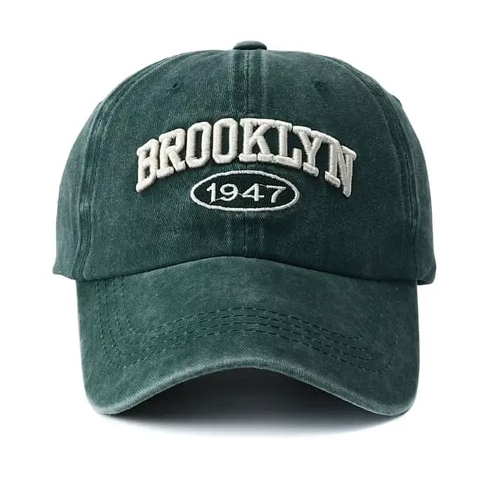 2025 haute qualité Brooklyn broderie Snapback chapeau pour hommes Vintage noir vert lavé casquettes