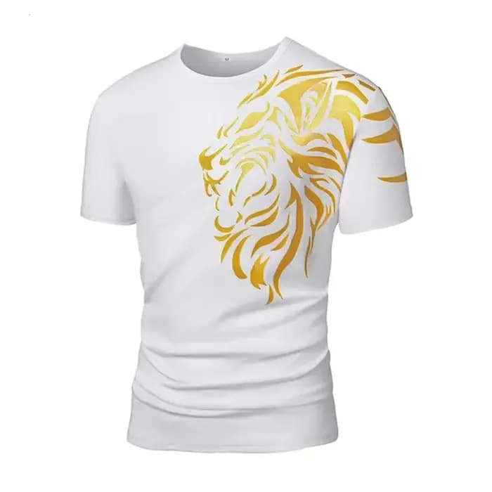 Tendance Lion graphique T-shirts pour hommes mode d'été séchage rapide 3D imprimé sport
