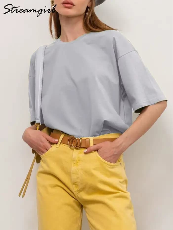 T-shirt manches courtes femme blanc