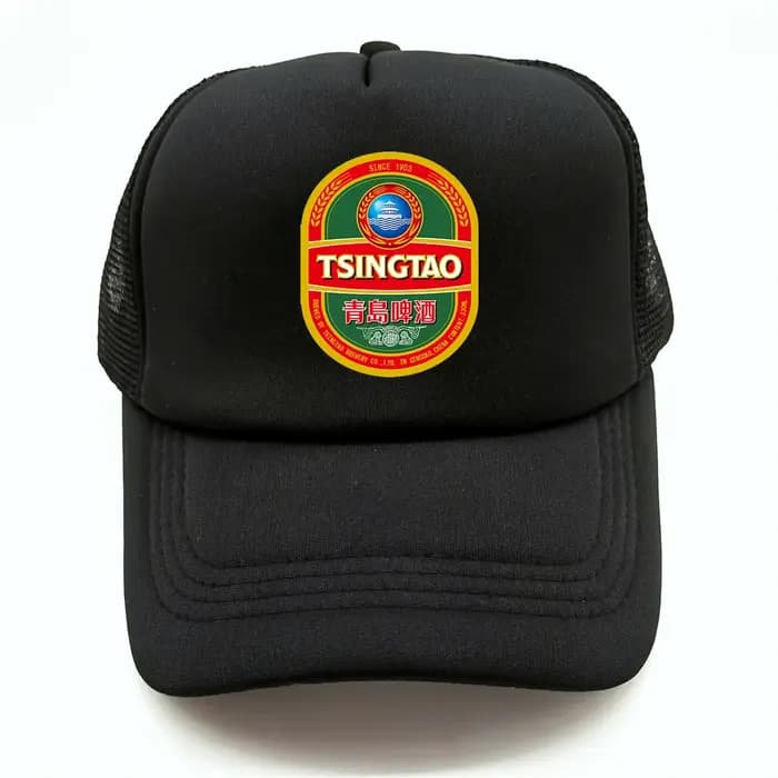 Tsingtao bière camionneur casquette hommes drôle casquettes de Baseball Cool été unisexe maille filet chapeau