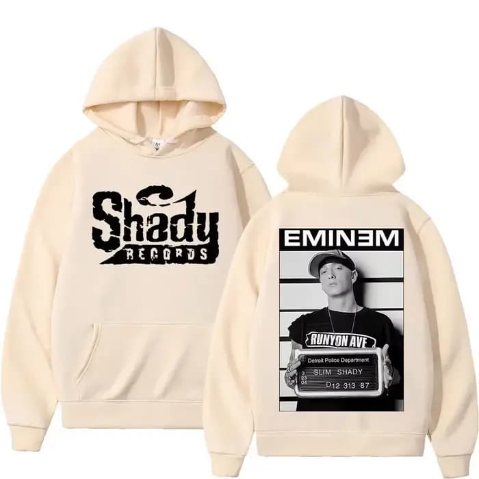 Rared Eminem-Sweat à Capuche Imprimé Double Face pour Homme et Femme