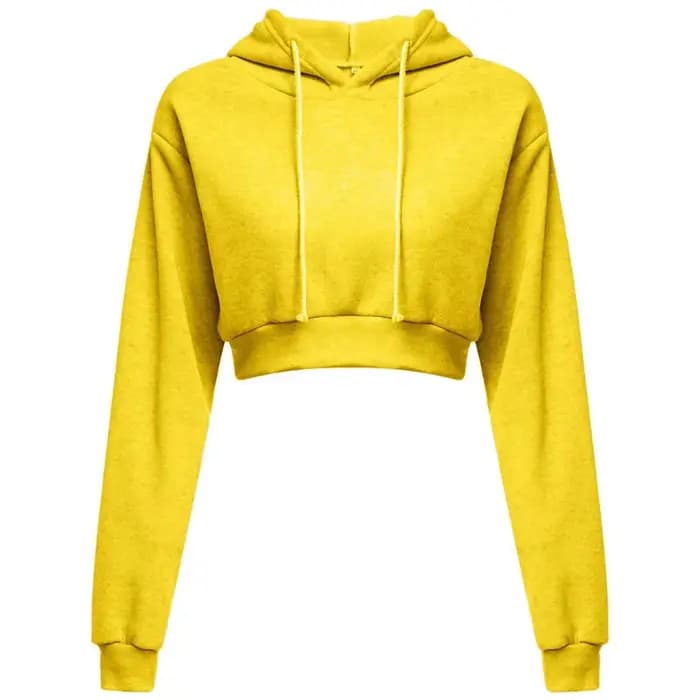 Sweat à capuche court pour femme, manteau de sport, pull à capuche, sweat-shirt, vêtements d'automne