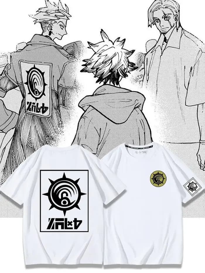 T-shirt décontracté oversize en coton à manches courtes GACHIAKUTA pour hommes et femmes