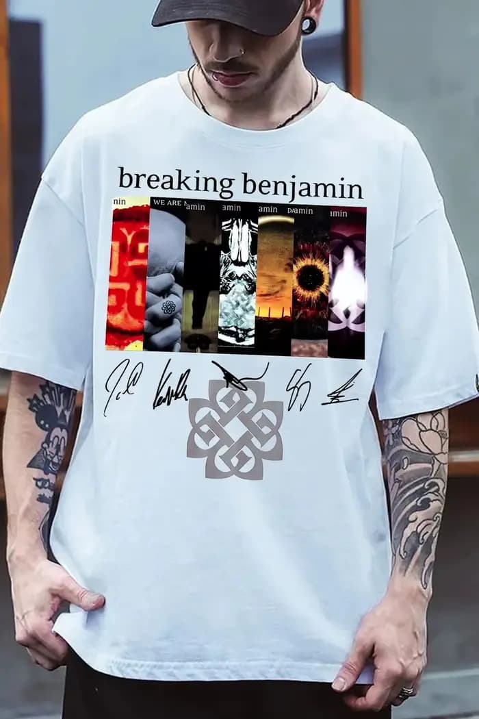 Breaking Benjamin TShirt T-shirt en coton pour hommes et femmes