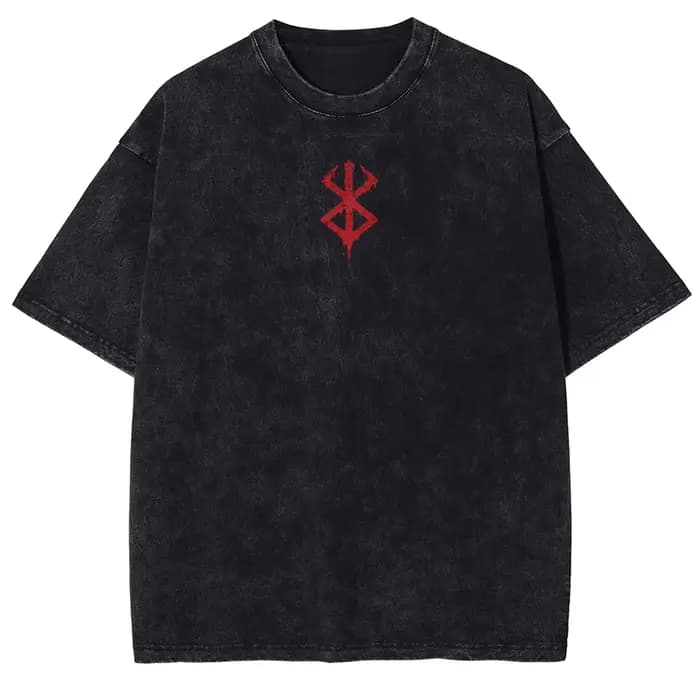 Berserk Guts Manga T-shirt graphique pour hommes femmes vêtements surdimensionné lavé coton