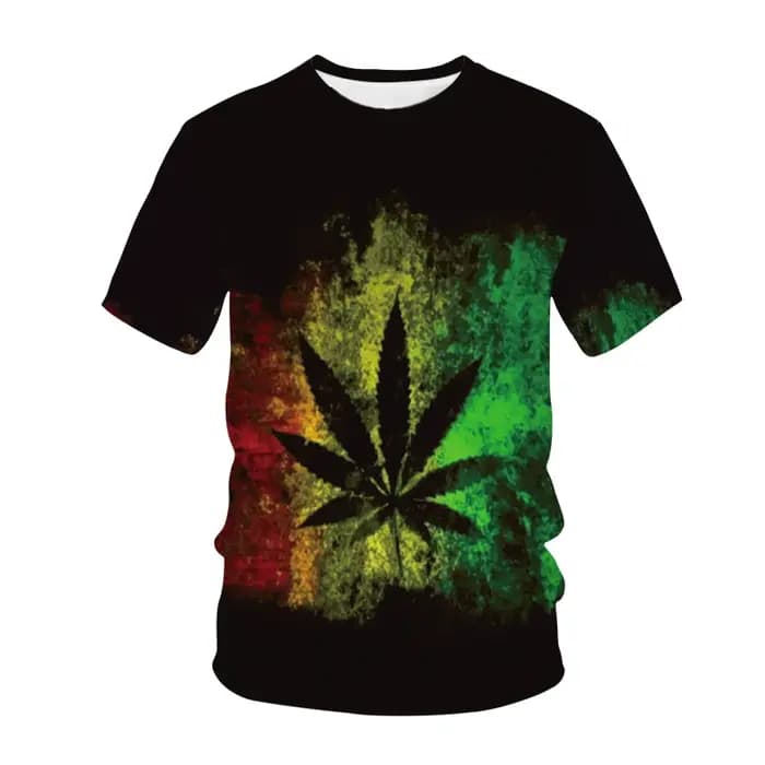 T-shirt imprimé 3D pour hommes et femmes, T-shirt Harajuku pour garçons et filles, Économie Hip Hop décontractés, Économie en cuir chevelu de chanvre vert, Weed, Mode, Respzed Y-Tees, Nouveau, 2023