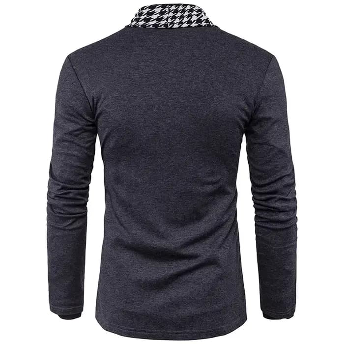 Cardigan noir pour hommes printemps automne mode tricot décontracté vêtements de marque masculin manteau