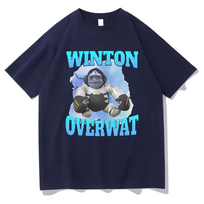 T-shirt Meme drôle Winton Overwat pour hommes