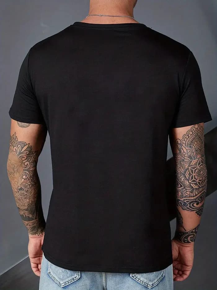 T-shirt imprimé cerf et montagne pour hommes, divers motifs, t-shirt graphique confortable, vêtements d'extérieur d'été, vêtements pour hommes, Y