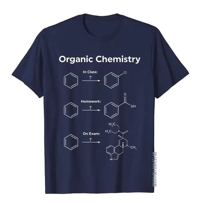 Humor chimie organique t-shirt cadeau femmes hommes-examen de devoirs Camisa haut T-Shirts t-shirt p