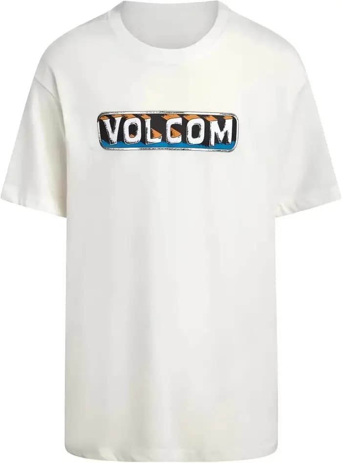T-shirt rétro psychédélique kaléidoscope Volcom, marque tendance pour le surf et les sports, en coton, avec motif graphique, pour hommes et femmes, streetwear d'été