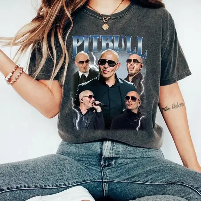 T-shirt vintage Pitbull, cadeau pour femme et homme, t-shirt unisexe
